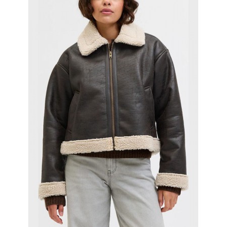 Jack & Jones JJXX Γυναικείο Μπουφάν Aviator Jacket 12278930- Bracken (Καφέ)