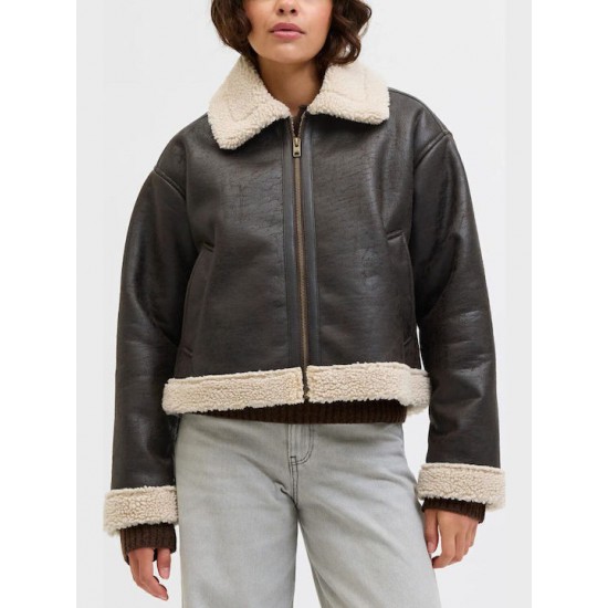 Jack & Jones JJXX Γυναικείο Μπουφάν Aviator Jacket 12278930- Bracken (Καφέ)