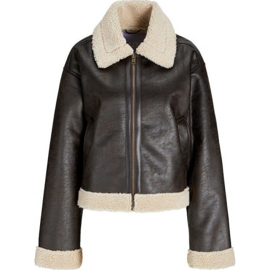 Jack & Jones JJXX Γυναικείο Μπουφάν Aviator Jacket 12278930- Bracken (Καφέ)