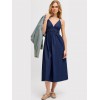 Jack & Jones JJXX Γυναικείο Φόρεμα Denim JXDEBBY CHAMBREY SL DRESS WVN 12287864-Dark Blue Denim