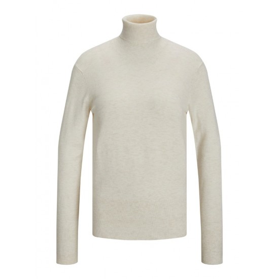 JJXX Γυναικείο Πλεκτό Ζιβάγκο Soft Roll Neck Knit 12201875-Snow White (Λευκό)