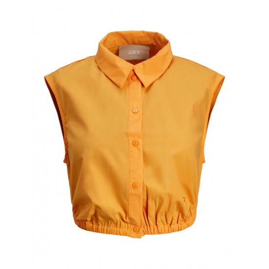 Jack & Jones JJXX Γυναικείο Πουκάμισο Crop JXROE MISSION SL CROPPED SHIRT - 12234997 (Marigold)