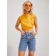 Jack & Jones JJXX Γυναικείο Πουκάμισο Crop JXROE MISSION SL CROPPED SHIRT - 12234997 (Marigold)