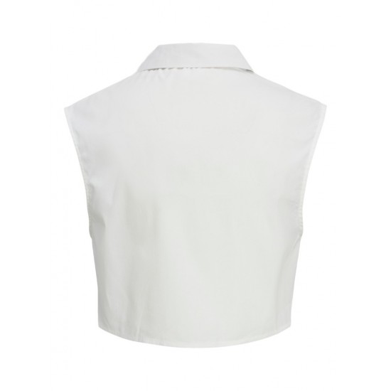 Jack & Jones JJXX Γυναικείο Πουκάμισο Crop JXROE MISSION SL CROPPED SHIRT - 12234997 (White)