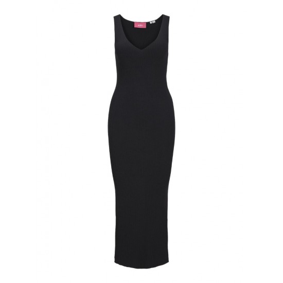 JJXX Jack & Jones Γυναικείο Αμάνικο Φόρεμα Slim Fit Tight Knit Dress 12250077-Black (Μαύρο)