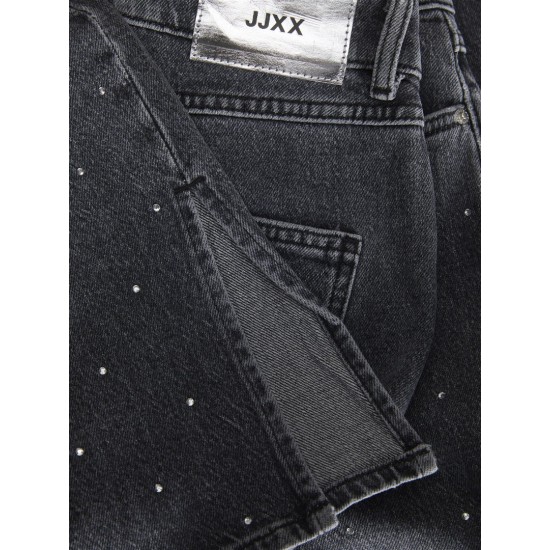 Jack & Jones JJXX Γυναικείο Παντελόνι Jean με Στρας Slim Long Fit 12246948-Grey Denim (Γκρι)