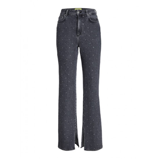 Jack & Jones JJXX Γυναικείο Παντελόνι Jean με Στρας Slim Long Fit 12246948-Grey Denim (Γκρι)