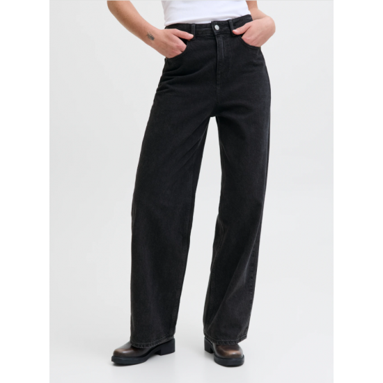 Jack & Jones JJXX Γυναικείο Παντελόνι Jean Tokyo Wide 12259638-Black(Μαύρο)