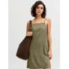 Jack & Jones JJXX Γυναικείο Λινό Φόρεμα JXALMIRA PETRA LINEN BLEND 12294717-Dusty Olive(Λαδί)
