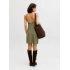 Jack & Jones JJXX Γυναικείο Λινό Φόρεμα JXALMIRA PETRA LINEN BLEND 12294717-Dusty Olive(Λαδί)