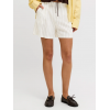 Jack & Jones JJXX Γυναικείο Λινό SHORTS JXALMIRA LINEN BLEND HW 12287707-Blanc de blanc(Εκρού/Ρίγα)