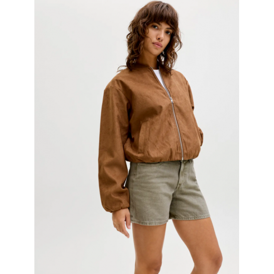 Jack & Jones JJXX Γυναικείo Jean SHORTS JXSEVILLE 12292460-Dusty Olive(Λαδί)