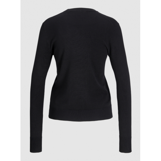 Jack & Jones JJXX Γυναικεία Πλεκτή Μπλούζα Cara Comfy Crew Neck Knit 12255368-Black (Μαύρο)