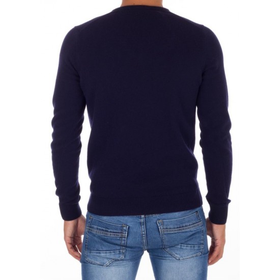 Lacoste Men's Regular Fit V Neck Wool Sweater AH3003 00 166 Marine