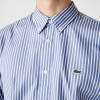 LACOSTE Men's Regular Fit Striped Cotton Shirt CH2936 00 F6Z Light Blue