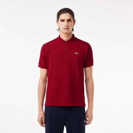 LACOSTE Men's Classic Fit Polo Pique Shirt L.12.12 00 476 Bordeaux