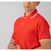 Lacoste Ανδρική Βαμβακερή Polo Pique Μπλούζα με Ρίγα στο Γιακά Κανονική Γραμμή PH2384 00 KHS Πορτοκαλί