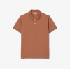 LACOSTE Ανδρική Βαμβακερή Polo Pique Μπλούζα Κανονική Γραμμή L.12.12 00 LFA Ανοιχτό Καφέ