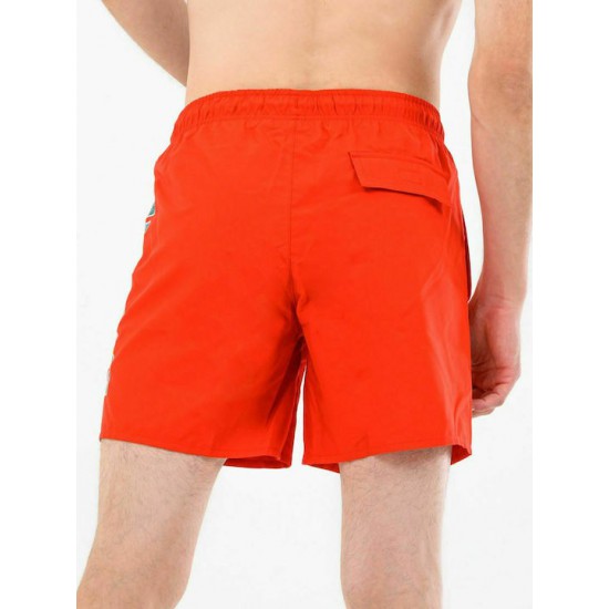 LACOSTE Ανδρικό Σορτς Μαγιό Bolded Logo Μεσαίου Μήκους MH9386 00 F8M Πορτοκαλί