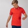 Lacoste Ανδρική Βαμβακερή Polo Pique Μπλούζα με Ρίγα στο Γιακά Κανονική Γραμμή PH2384 00 KHS Πορτοκαλί