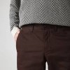 LACOSTE Men's Slim Fit Stretch Cotton Chinos HH9553 00 57D Dark Brown