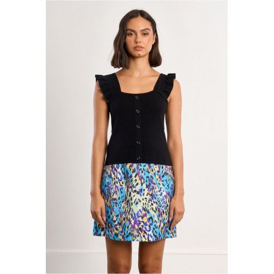 LILI SIDONIO Basic Knit Top TL510EE-Black(Μαύρο)
