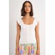 LILI SIDONIO Basic Knit Top TL510EE-White(Λευκό)