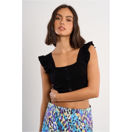 LILI SIDONIO Basic Knit Top TL510EE-Black(Μαύρο)
