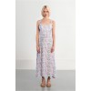 LILI SIDONIO Belted Maxi Woven Dress with Geometric Print TL496EE-Multi Colour