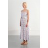LILI SIDONIO Belted Maxi Woven Dress with Geometric Print TL496EE-Multi Colour