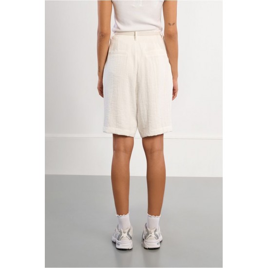 LILI SIDONIO Fluid Bermuda shorts GL725EE-White(Λευκό)
