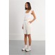 LILI SIDONIO Fluid Bermuda shorts GL725EE-White(Λευκό)