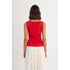 LILI SIDONIO Knitted Tank Top LAL237EP-Red(Κόκκινο)