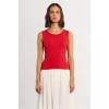LILI SIDONIO Knitted Tank Top LAL237EP-Red(Κόκκινο)