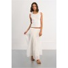 LILI SIDONIO Knitted Tank Top LAL237EP-Off White(Λευκό)