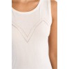 LILI SIDONIO Knitted Tank Top LAL237EP-Off White(Λευκό)