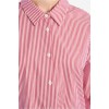 LILI SIDONIO Oversized Shirt in Red Striped Cotton LAL579BEE-Red(Κόκκινο)