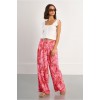 LILI SIDONIO Playa Wide Woven Pants TL316EE-Red Belize