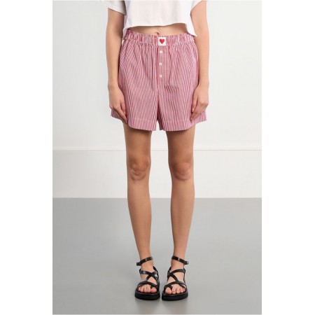 LILI SIDONIO Boxer Shorts Red Striped LALS132BEE-Red(Κόκκινο)