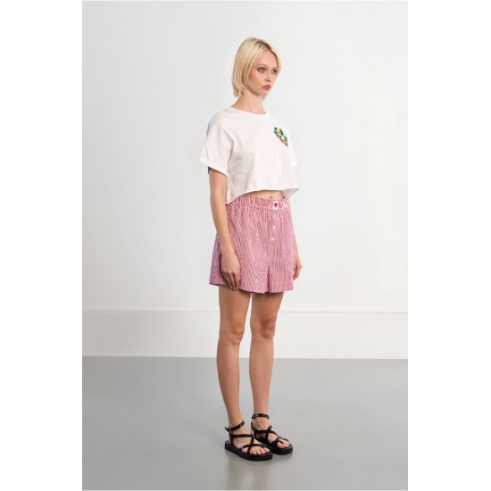 LILI SIDONIO Boxer Shorts Red Striped LALS132BEE-Red(Κόκκινο)