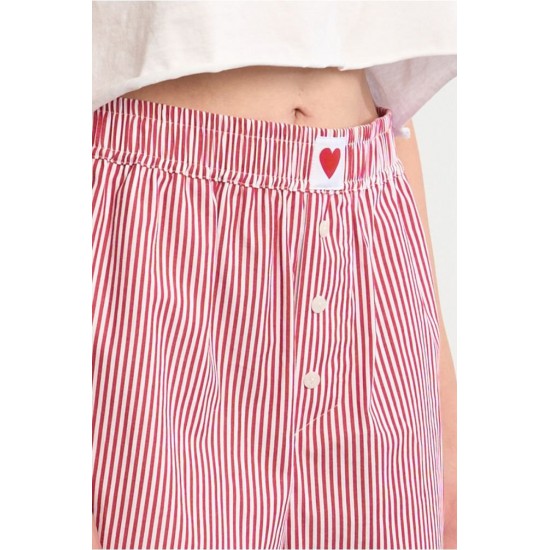 LILI SIDONIO Boxer Shorts Red Striped LALS132BEE-Red(Κόκκινο)