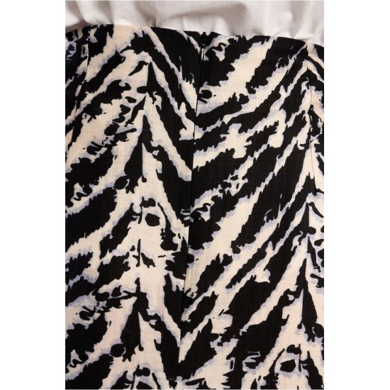 LILI SIDONIO Woven Skirt Saint Barths Print LALS109EP-Saint Barth printed
