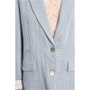 LILI SIDONIO Woven Blazer Straight Fit GLF101EE-Light Blue(Γαλάζιο)