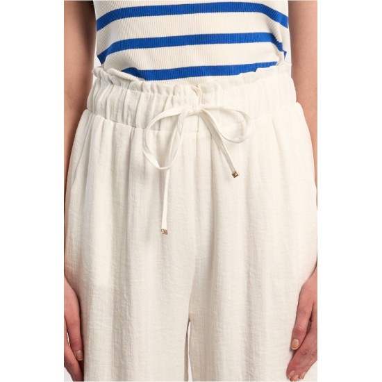 LILI SIDONIO WOVEN PANTS STRAIGHT FIT GL724EE-Off White