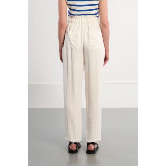 LILI SIDONIO WOVEN PANTS STRAIGHT FIT GL724EE-Off White