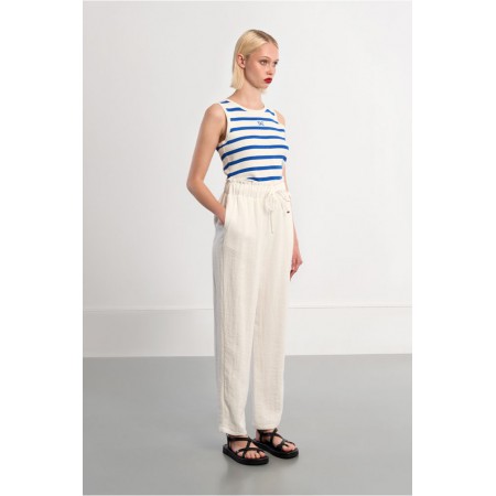 LILI SIDONIO WOVEN PANTS STRAIGHT FIT GL724EE-Off White