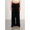 LILI SIDONIO Knitted Wide Pants GL714BEE-Black(Μαύρο)
