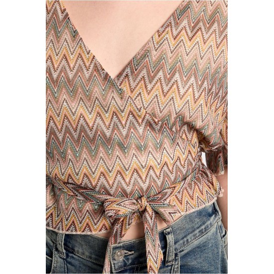 LILI SIDONIO Knitted Top Κρουαζέ GL712AEE-Beige