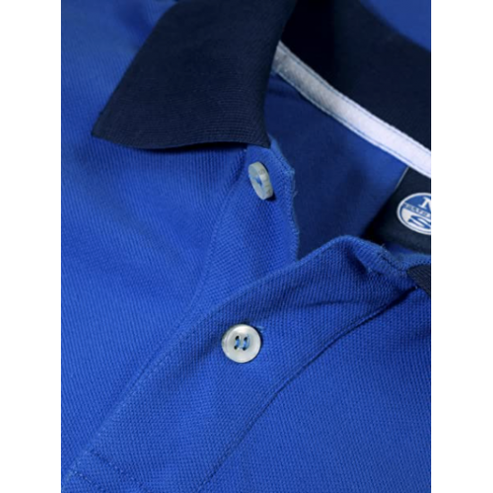 North Sails Men's Blouse Polo Contrast (Royal Blue)