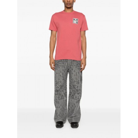OBEY Eyes Icon 2 Tee Ανδρικό T-Shirt Regular Fit 165262142-Mineral Red(Σάπιο Μήλο)